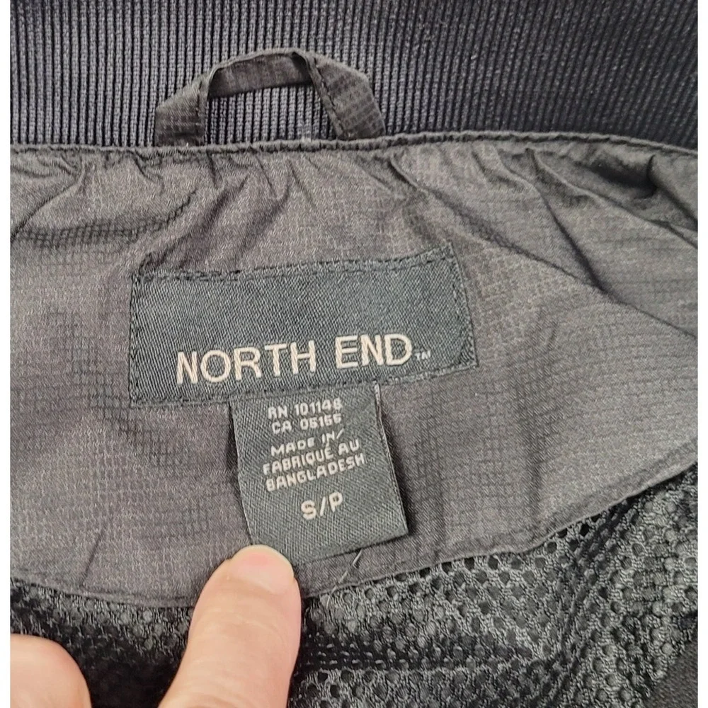 North End Quarter Zip Pullover Long Sleeve Black Windbreaker Jacket Men's Size S - Picture 5 of 9